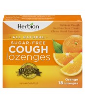 Herbion Naturals Sugar-Free Cough Lozenges with Natural Orange Flavour